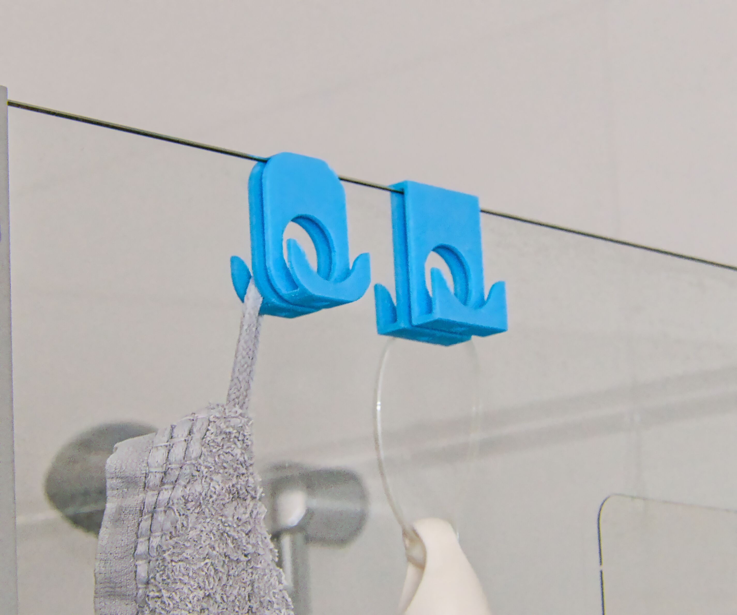 Haken Dusche Shower Glass Hook