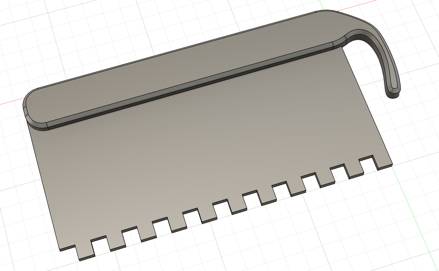 Notched trowel || Zahnspachtel