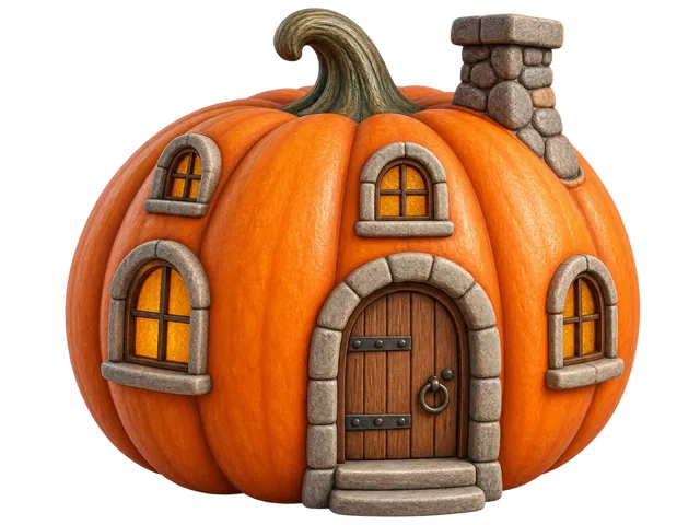 Pumpkin Fairy House – Cozy Autumn Cottage