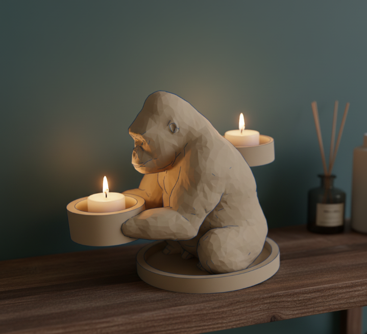 gorilla lampada candela