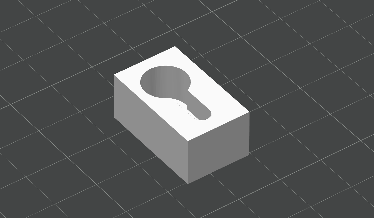 Hole for screw