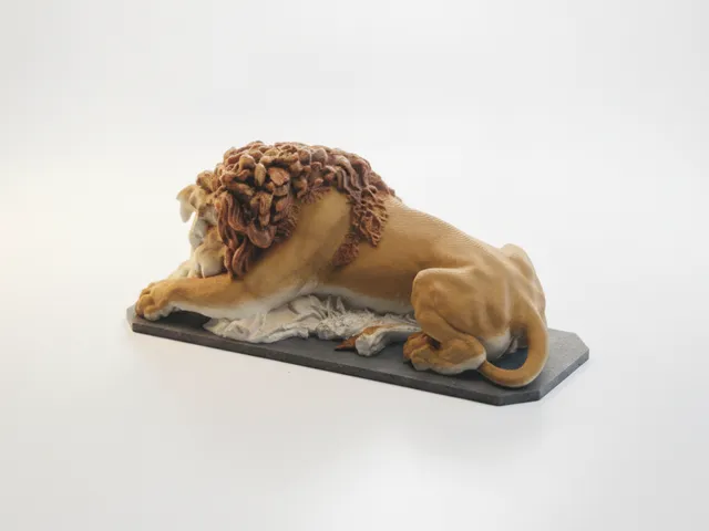 Asparnloewe Lion Sculpture Animal 3D Printable