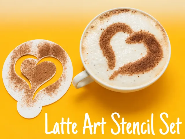 Coffee Latte Art Stencil Set
