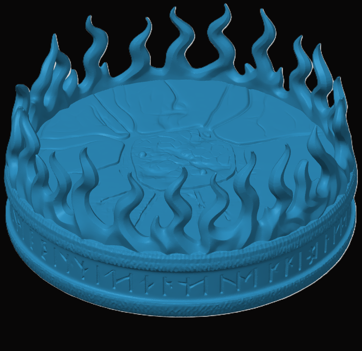 Flames Miniature Base