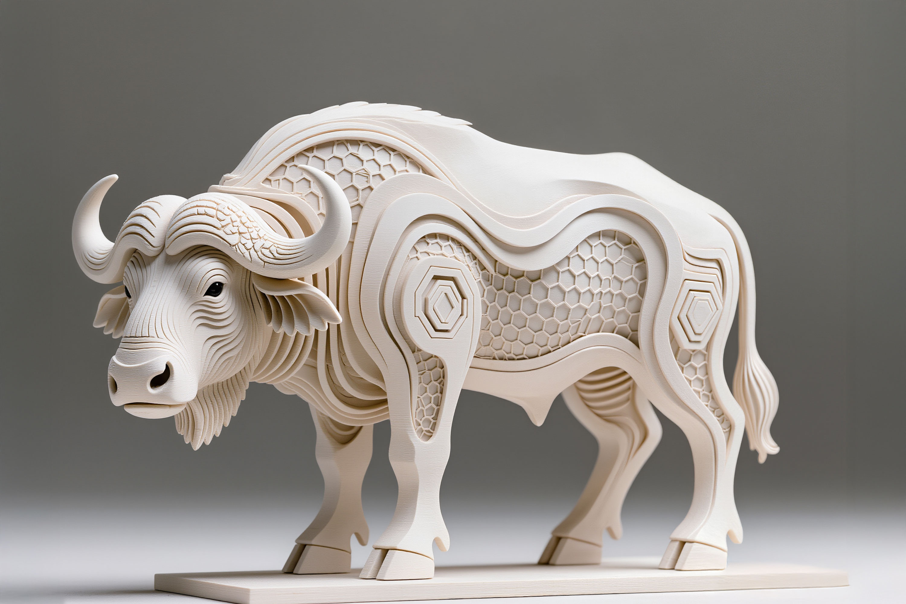 Cape Buffalo, Hexa Sculpture