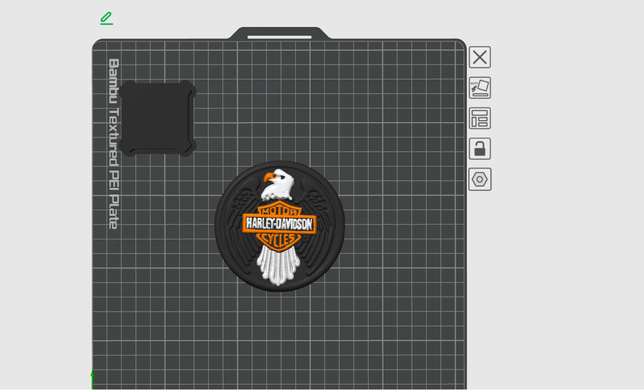Eagle Motorcycle Club Coin - High Precision Scan 3D model