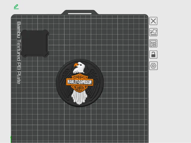 Eagle Motorcycle Club Coin - High Precision Scan