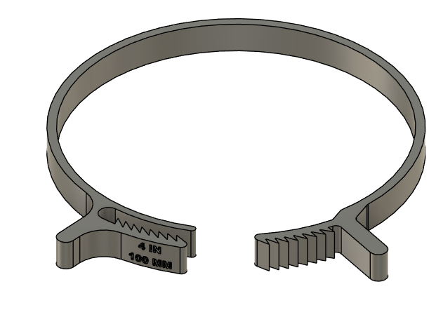 100mm (4in) Hose Clamp (More Sizes Added)