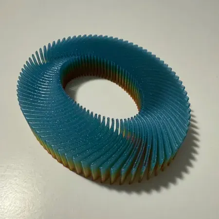 Oddly Satisfying Fidget Ring | PLA Printed loop by Frozen 3d Studio ...