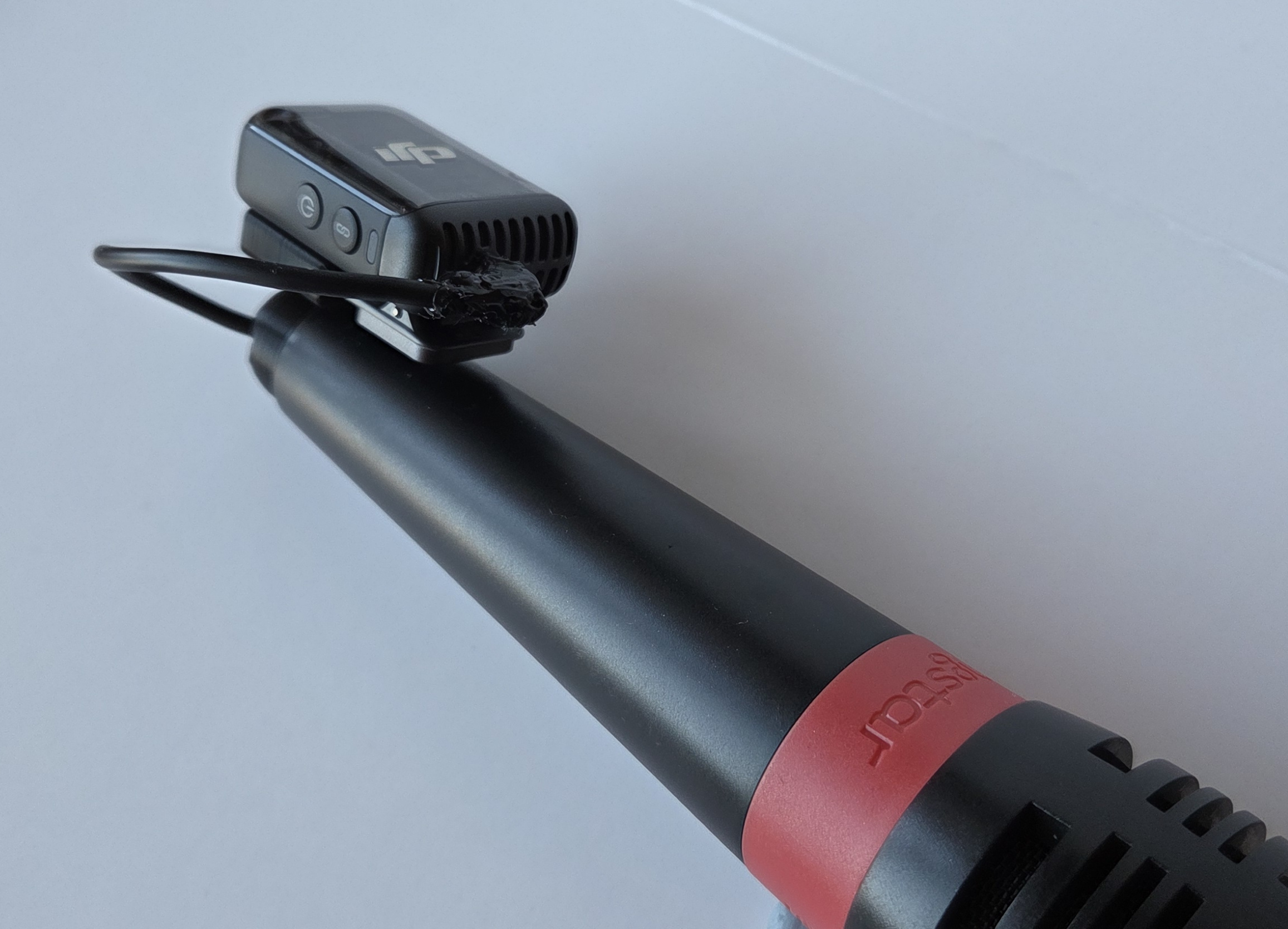 Microphone converter to wireless (DJI Mic)