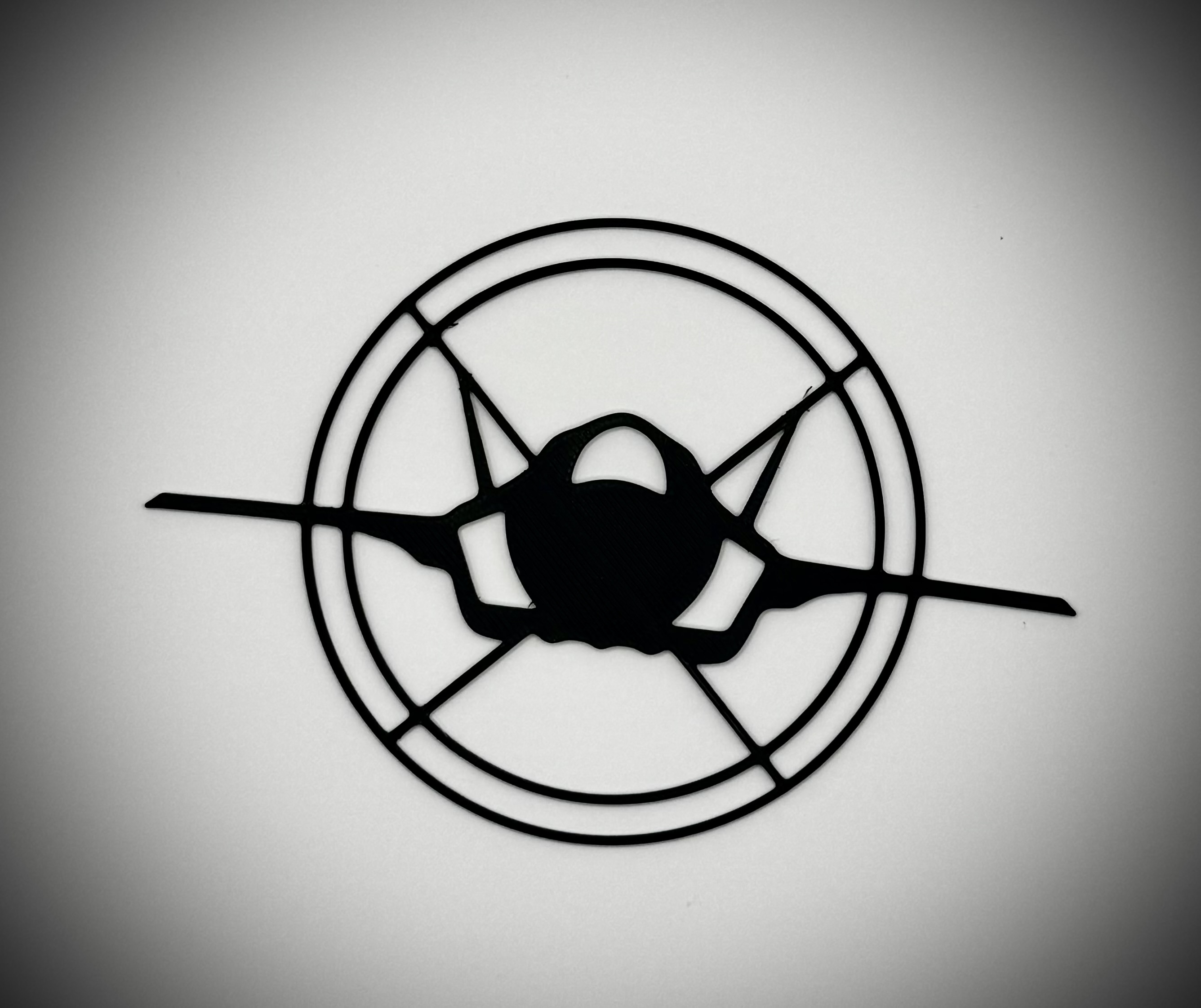 Fighter Jet in Crosshairs Wall Art