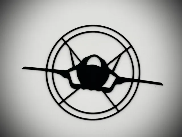 Fighter Jet in Crosshairs Wall Art