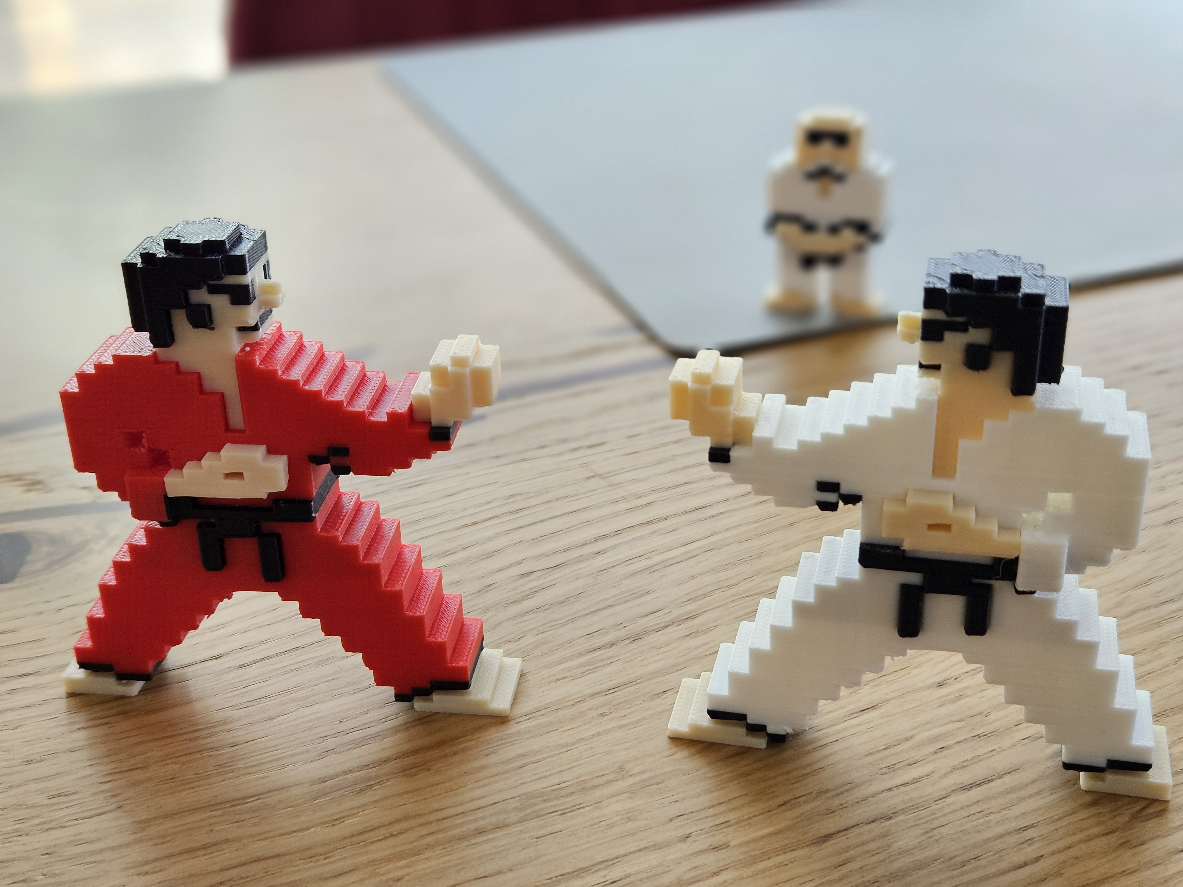 International Karate characters (C64) - 3 colors