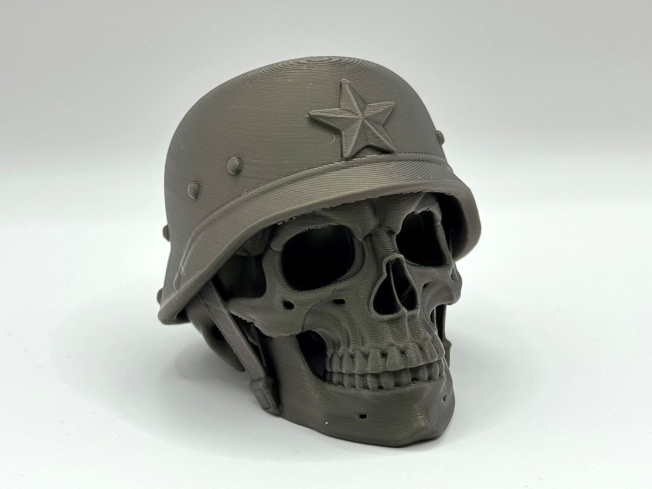 Retro Soldier Skull