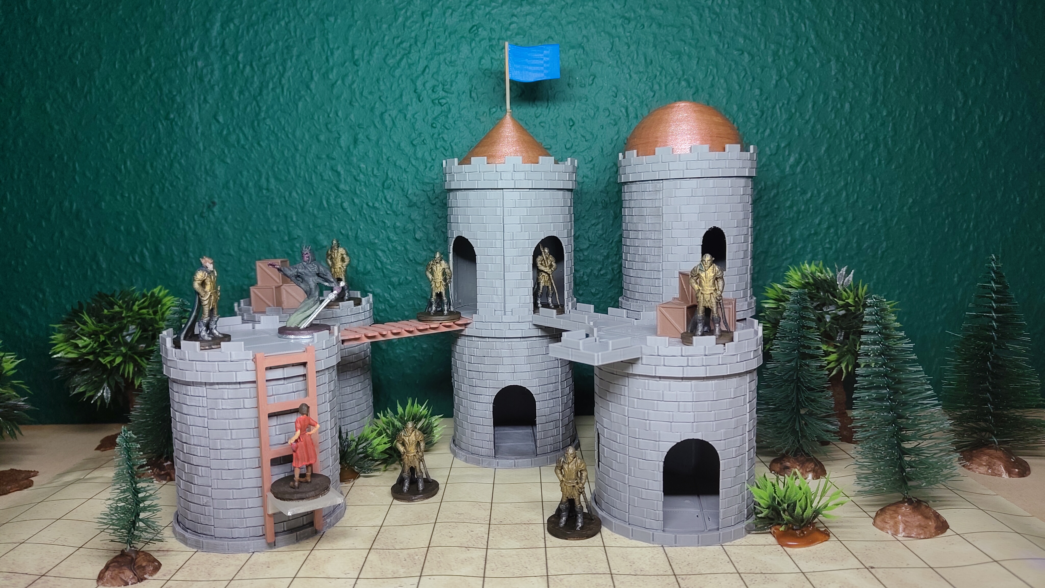 Modular flat pack tower system  - DnD/TTRPG