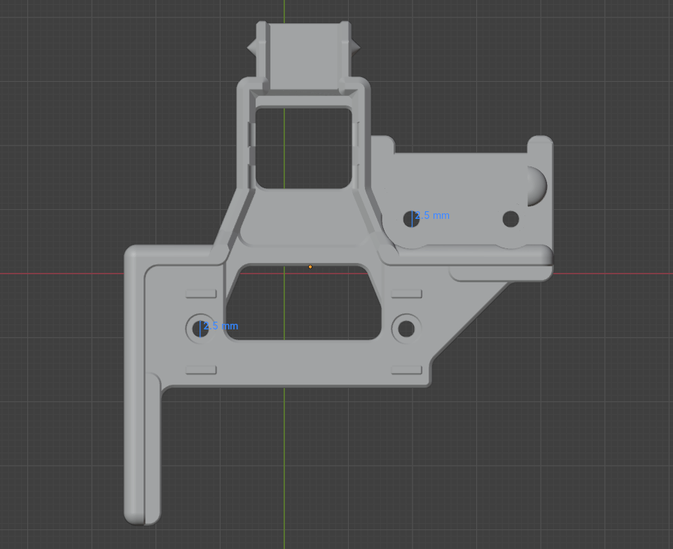 No Inserts Neptune 4 Bed Plate Aligner with Cable Chain and BTT ADXL345 Accelerometer Support 3D model thumbnail
