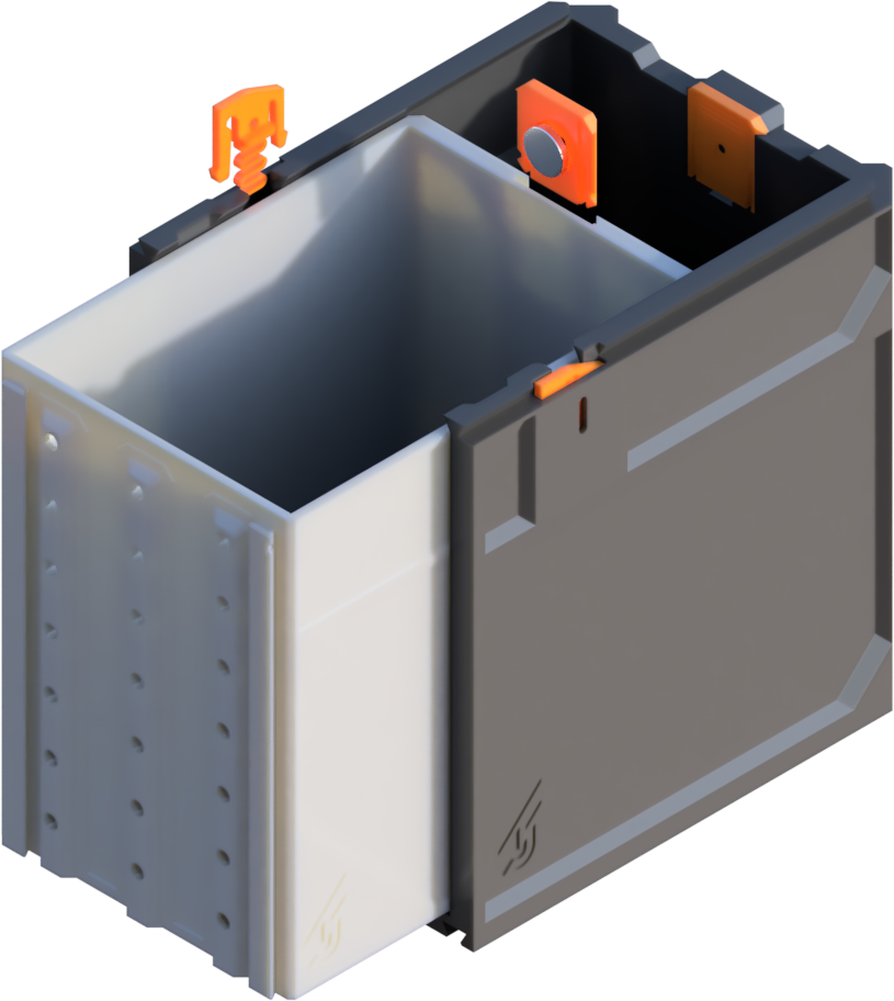 GEN2 115-1W-2H Decor Drawer