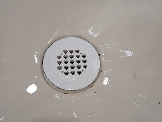 Shower Drain Cover - With Hearts <3