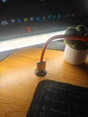 USB Port Desk Mount / Holder (Screw-Down, Chamfered Cable Entry)