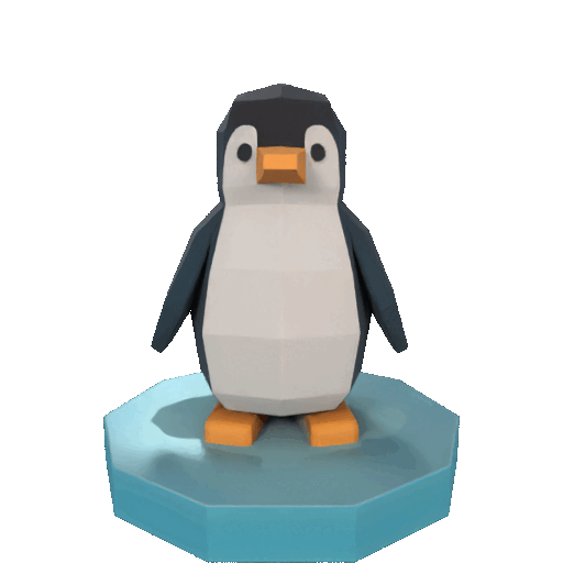 Low Poly Penguin 3D Model