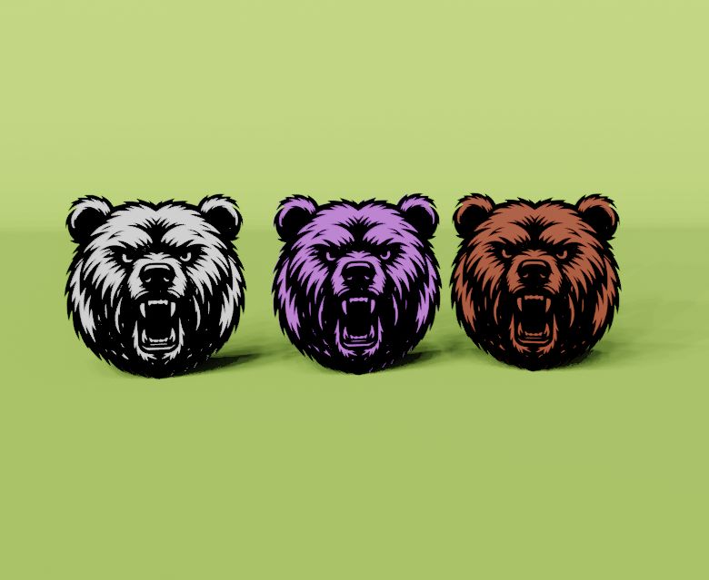 Miniatura 5 do modelo 3D Angry bear