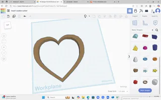 Heart cookie cutter