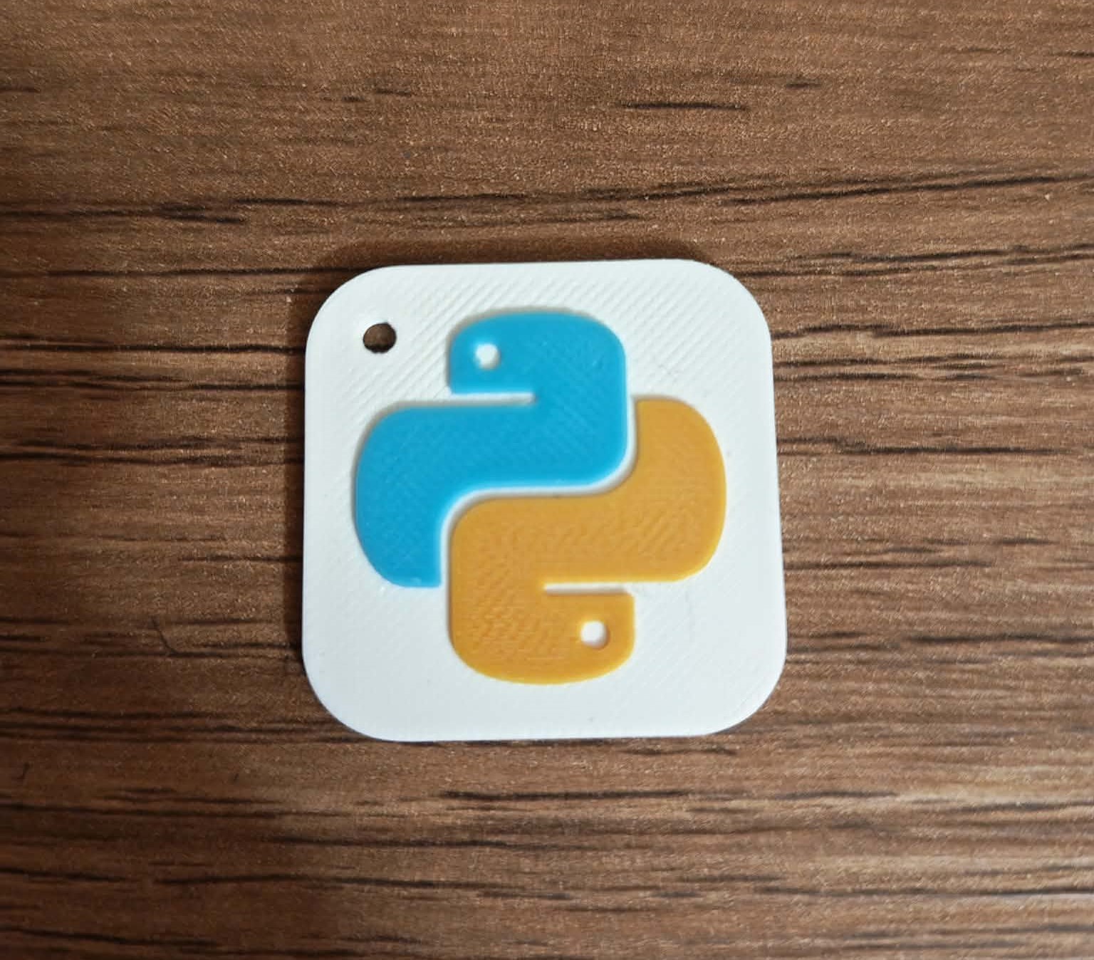 python logo keychain