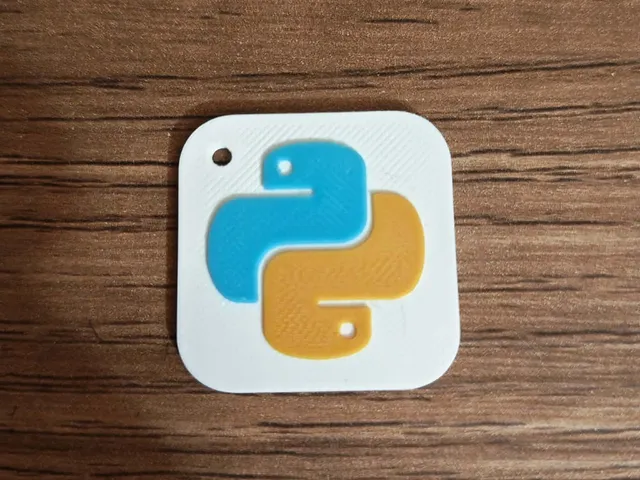 python logo keychain