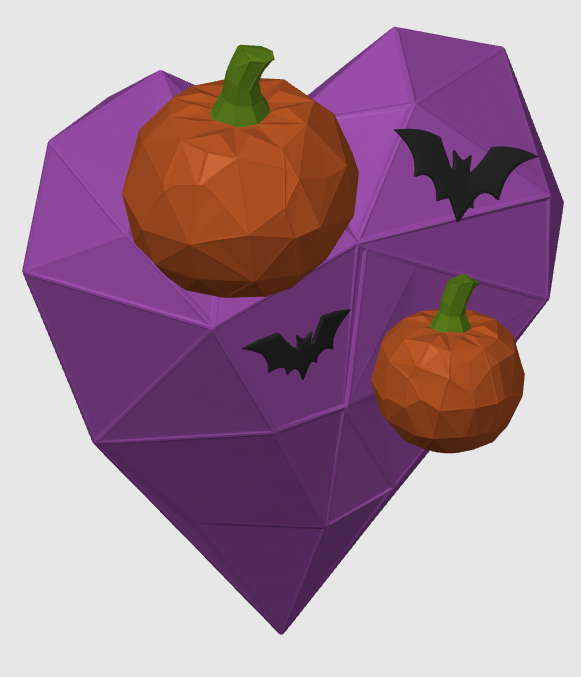 Spooky Low poly Heart