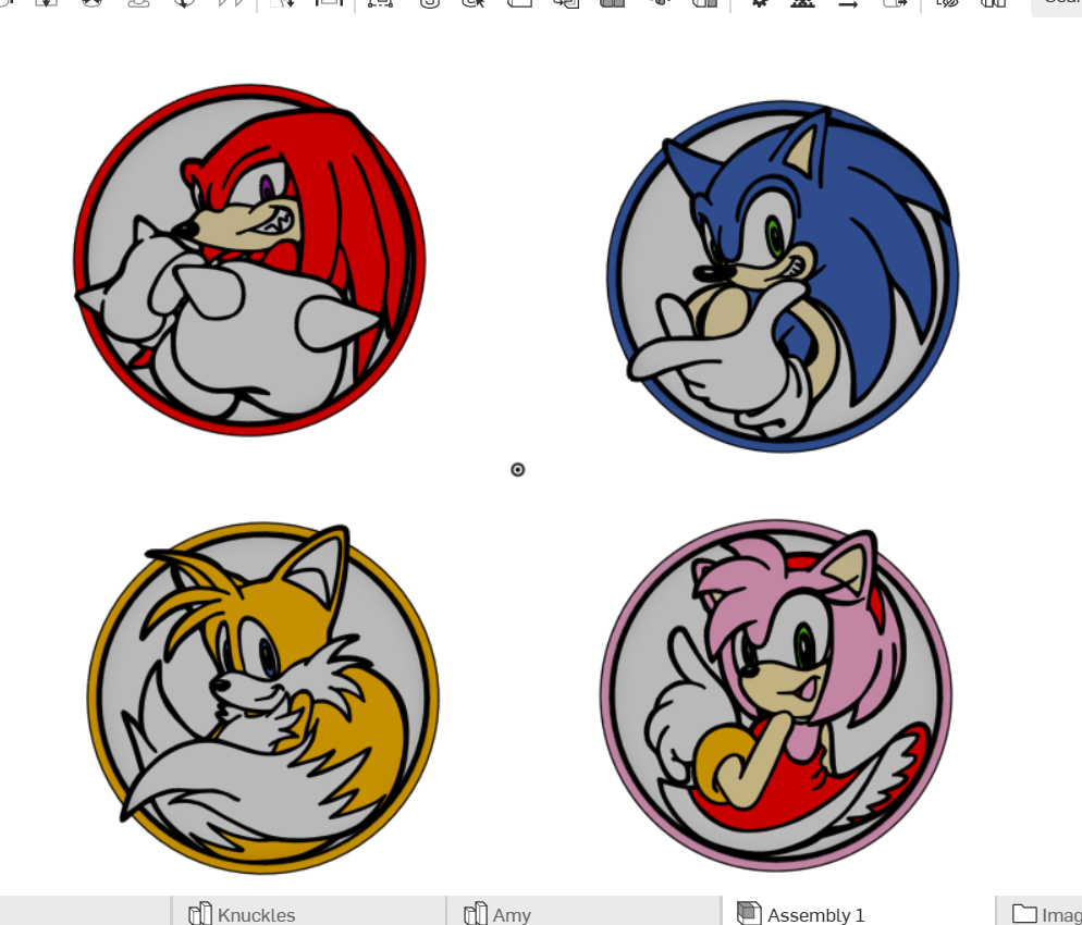 Sonic and friends Coasters