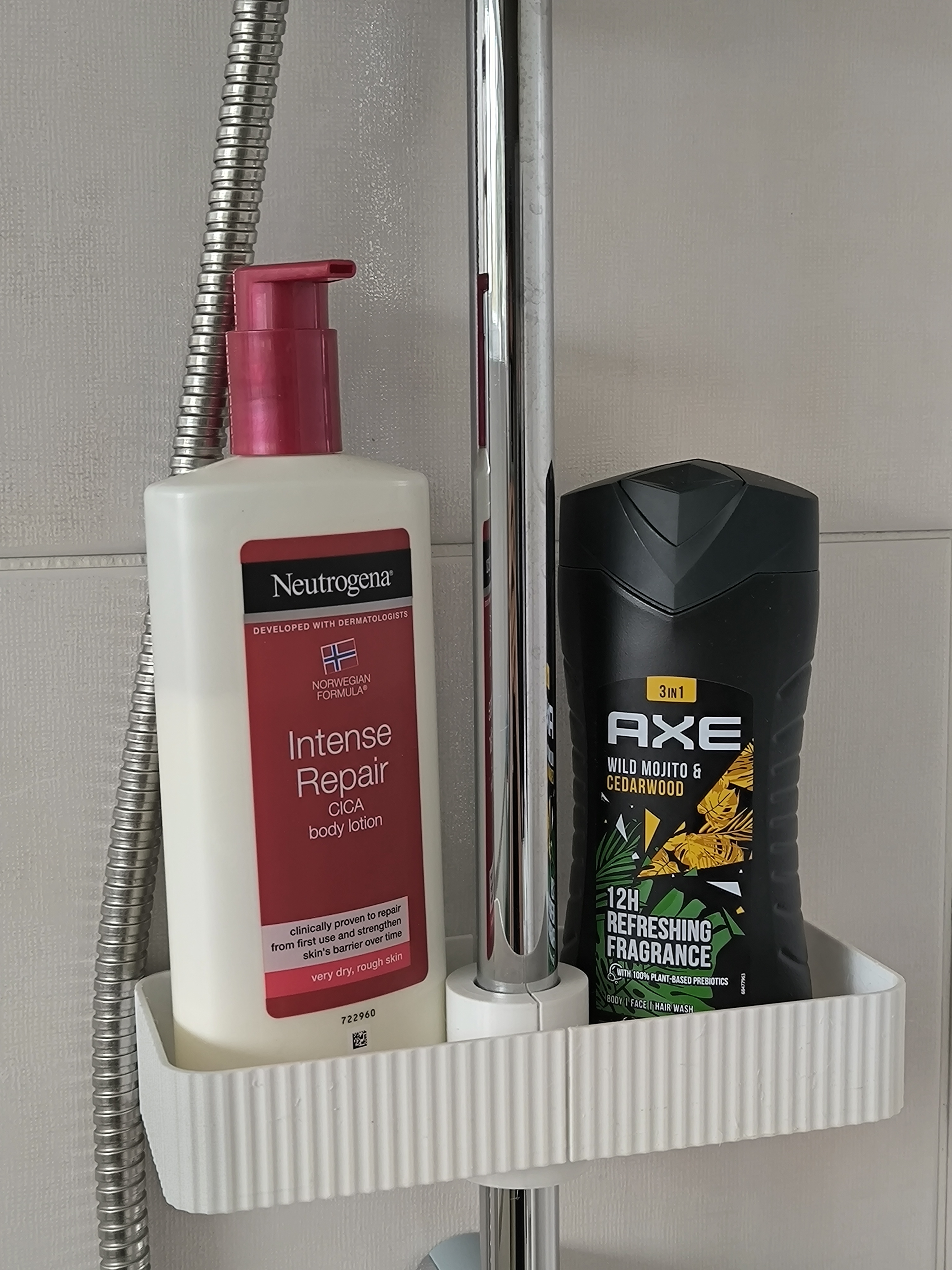 Bathroom shower shelf - wedge mount - v2.2