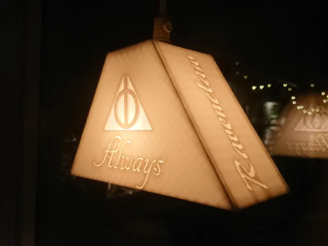 Harry Potter deathly hallows window lamp