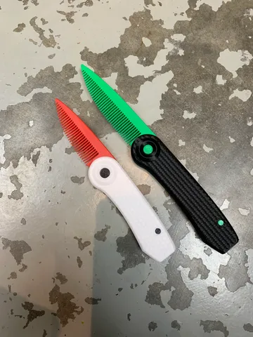 Fidget Toy Switchblade Folding Comb