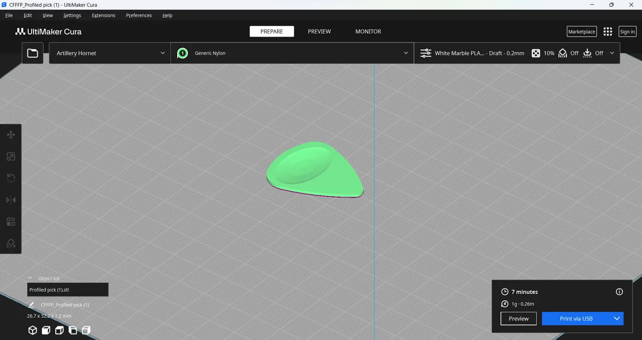 Profiled pick by Antek | Download free STL model | Printables.com