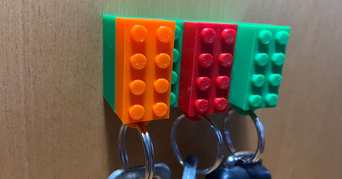 LEGO Keychain hanger by KolerCZ | Download free STL model | Printables.com