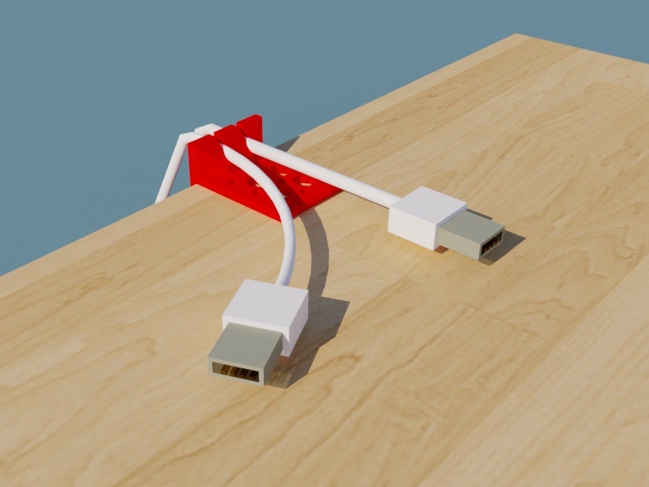 Miniatura 6 do modelo 3D Customizable Cable Catcher