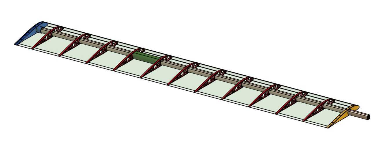 RC Glider Plane Wing With High Efficiency Aerofoil