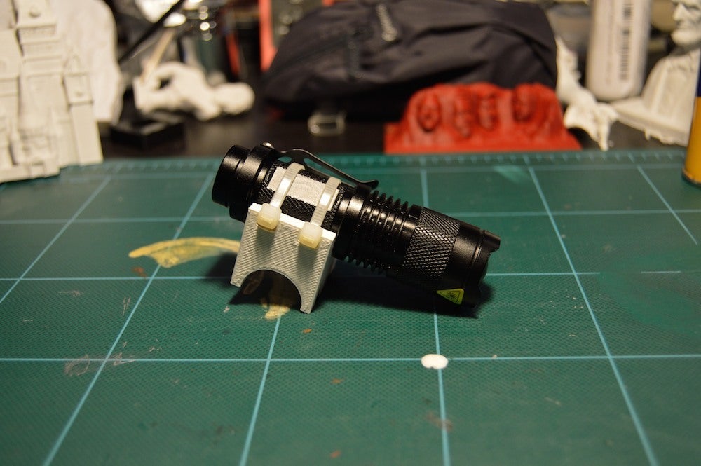 Customizable Bike Flashlight Mount by TheNewHobbyist Download free