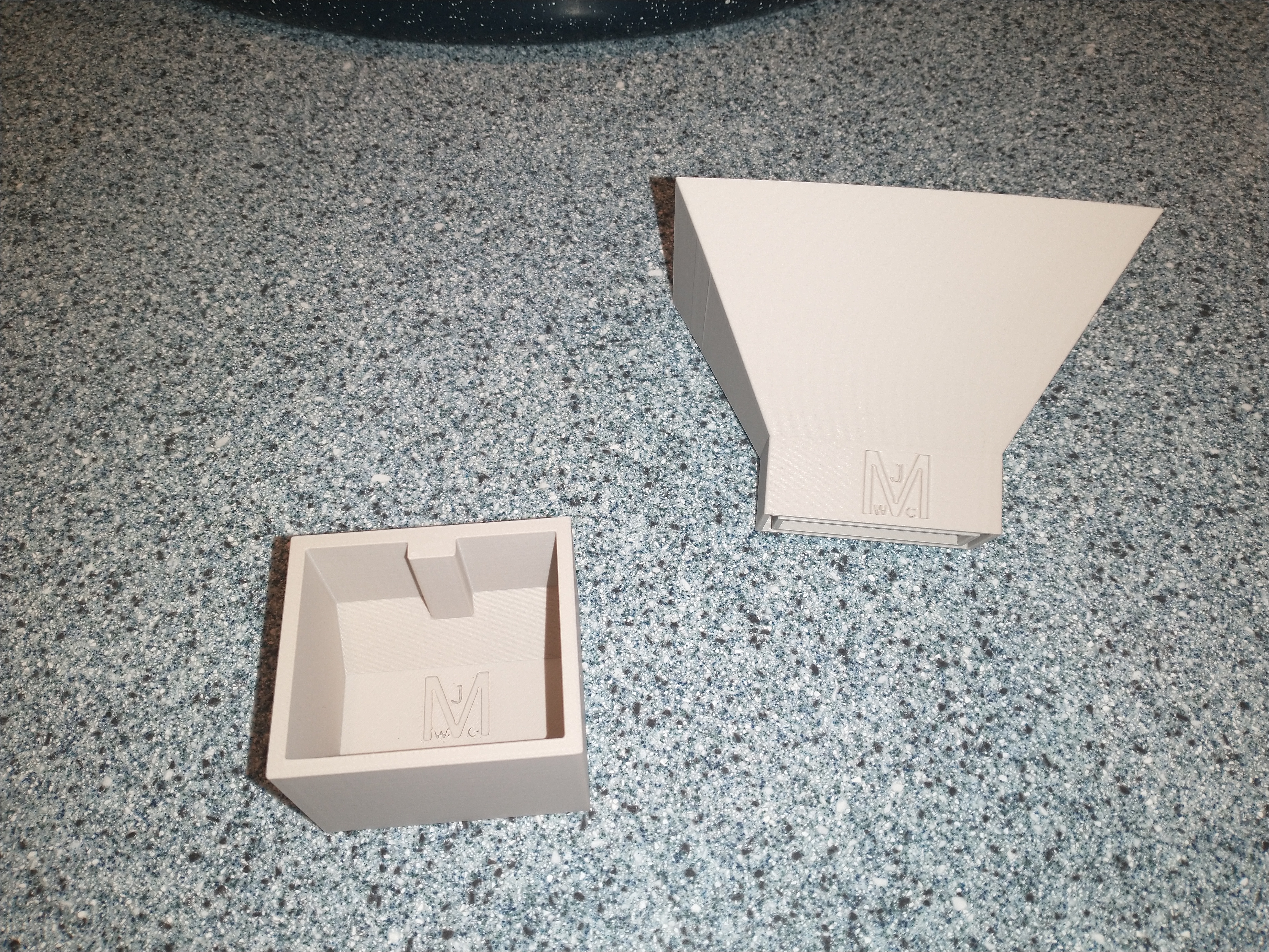 Dry Pod Holder and Funnel 3D model thumbnail