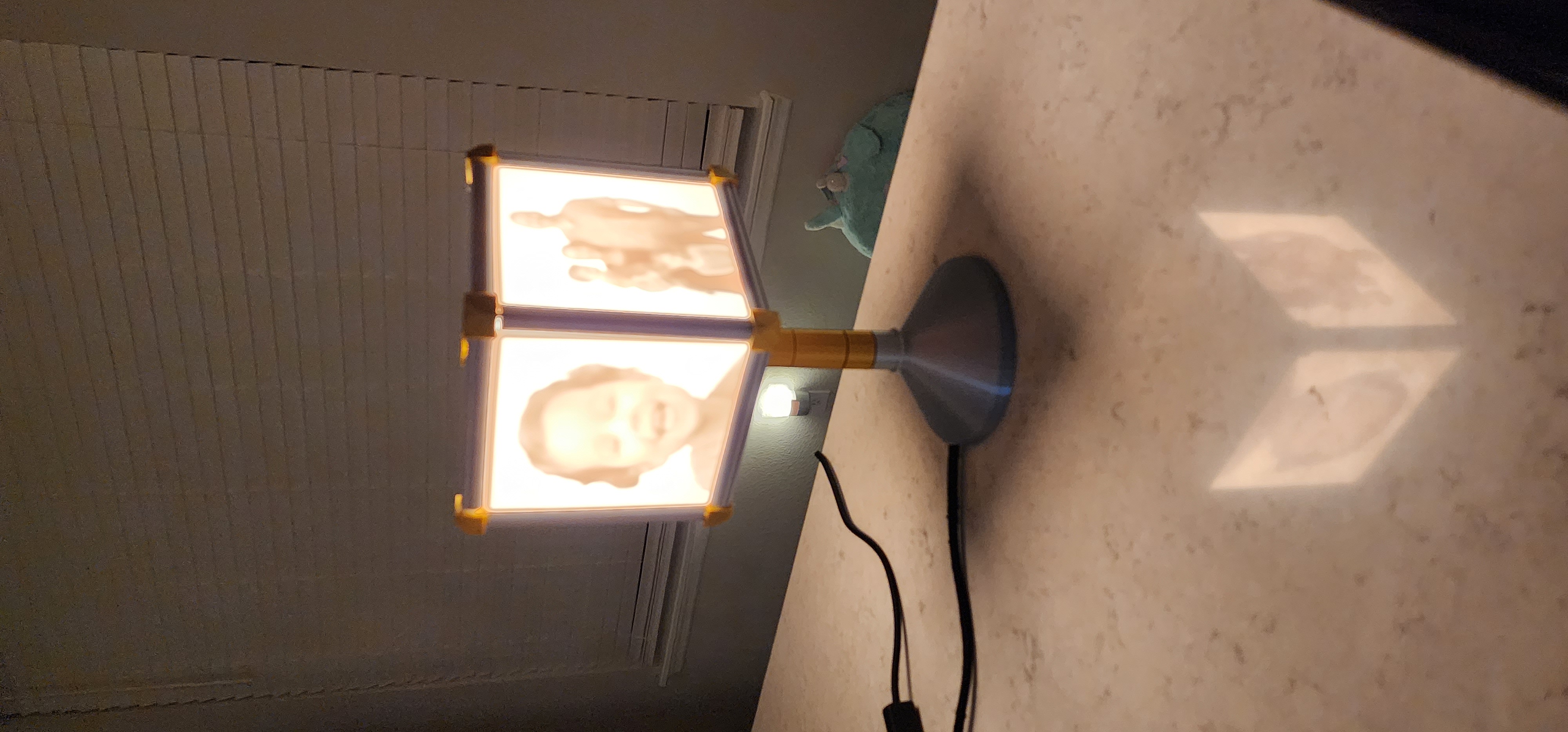 REMIX (designed new ring and clamping assy)- Lithophane Lamp by Les Kaye