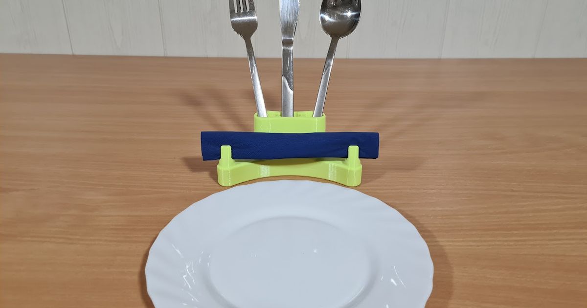 Placemat Cutlery Holder by Wilko_SLO Download free STL model