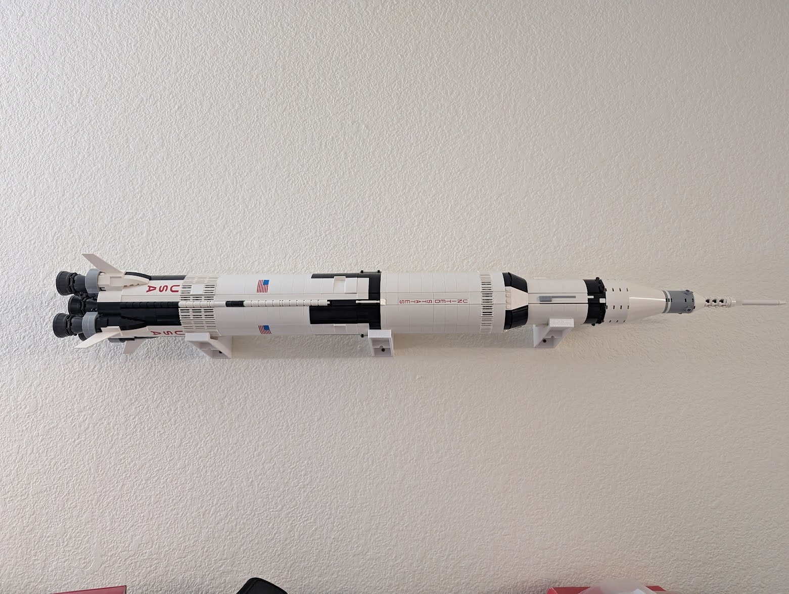 LEGO Saturn V Wall Mount Bracket by dennis | Download free STL model ...