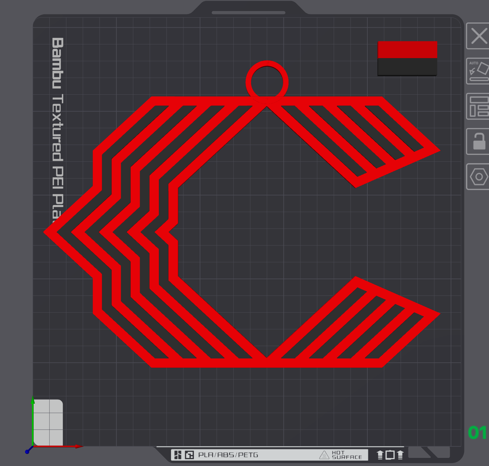 Cincinnati Reds City Connect Oversized Necklace Logo