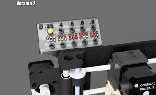 Modular Nozzle Holder 2024 // Prusa MK3S // E3D V6 dots coding & size // Threaded!