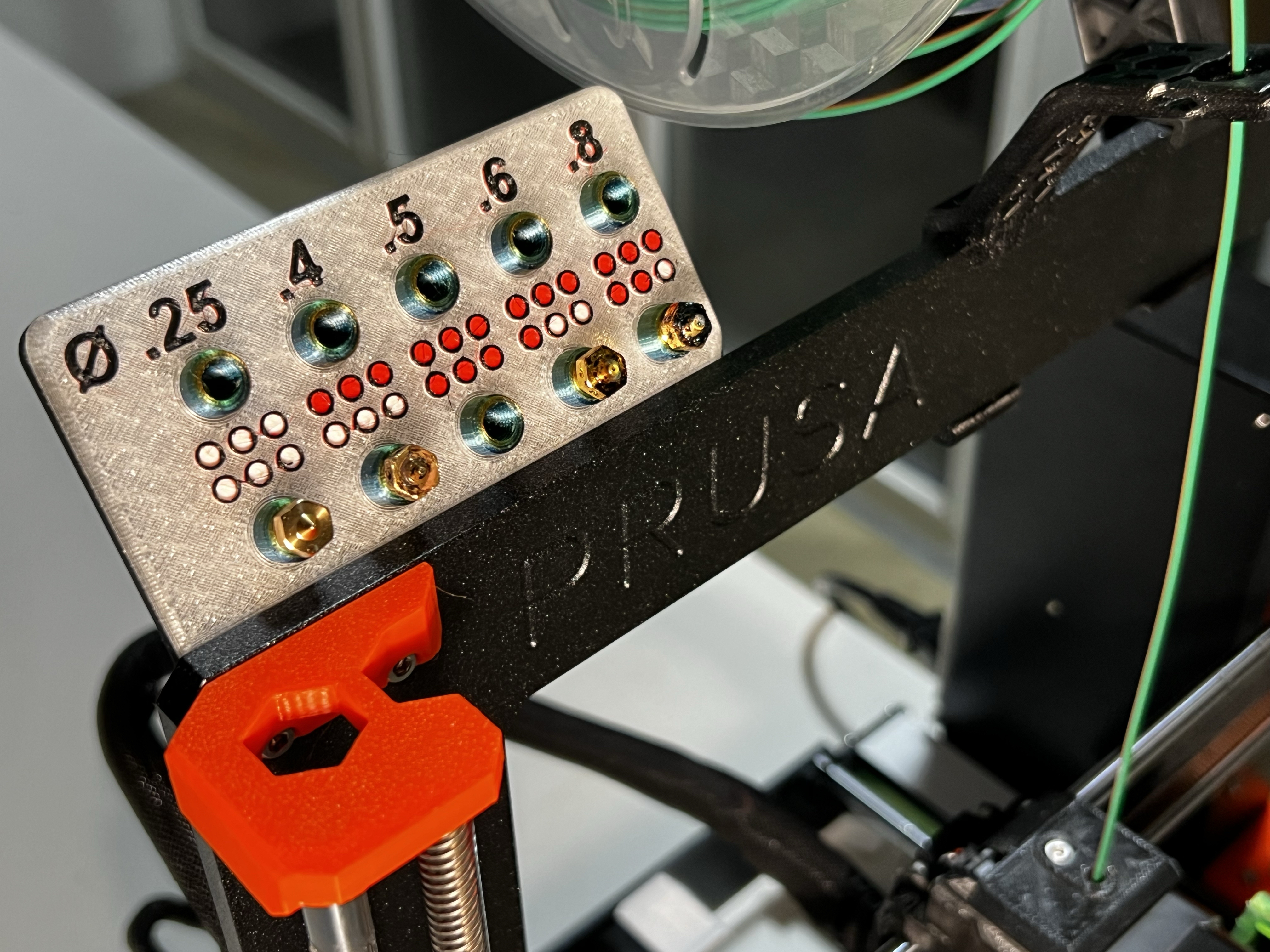 Modular Nozzle Holder 2024 // Prusa MK3S // E3D V6 dots coding & size // Threaded! — thumbnail 2