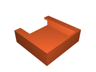 Square Drain Plug Holder by monkeybits | Download free STL model ...
