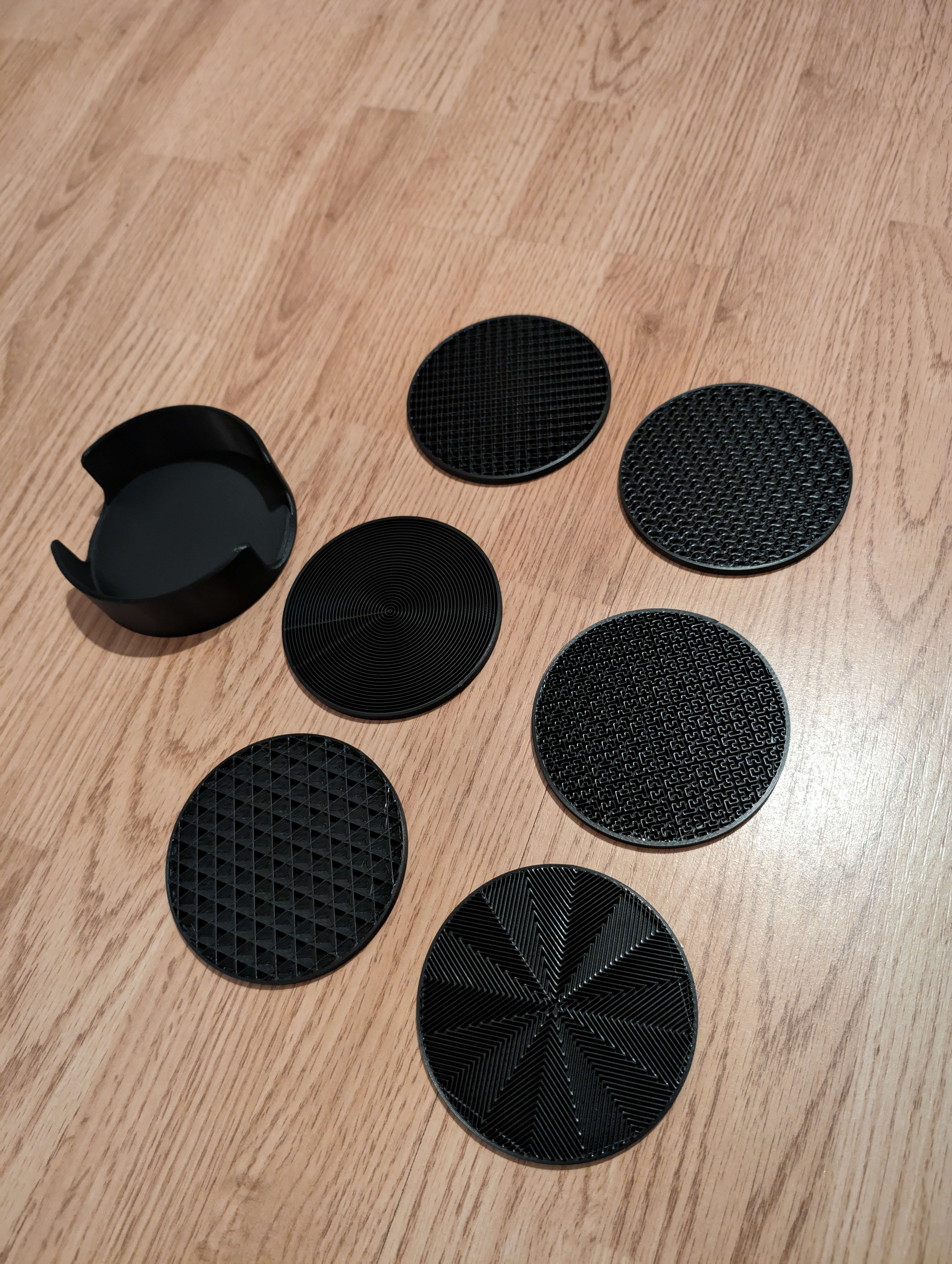 COASTERS WITH HOLDER