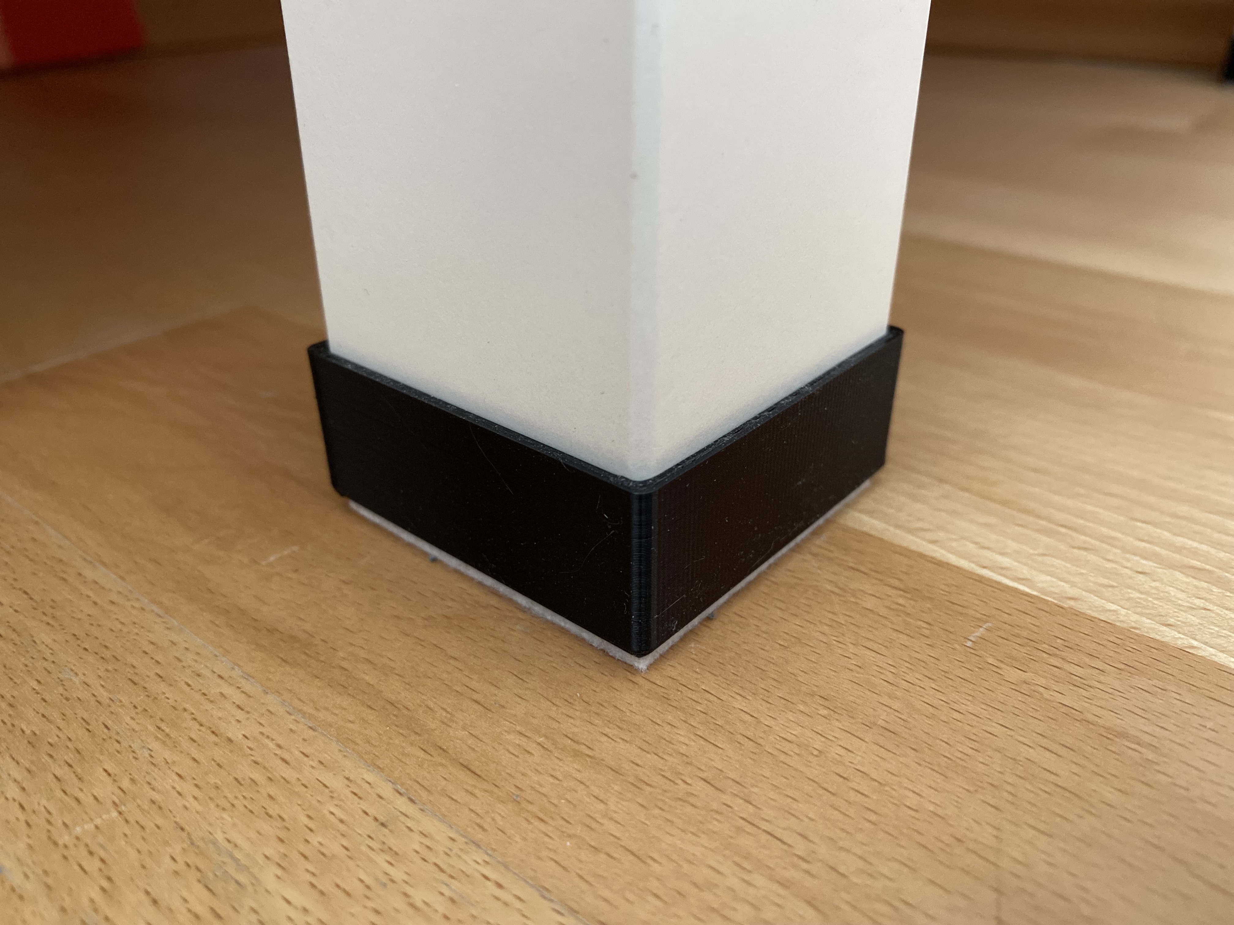 Ikea Lack table foot cover
