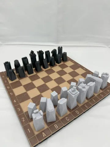 Modern Chess Pieces for MagnoWrap Rook Chess Tower