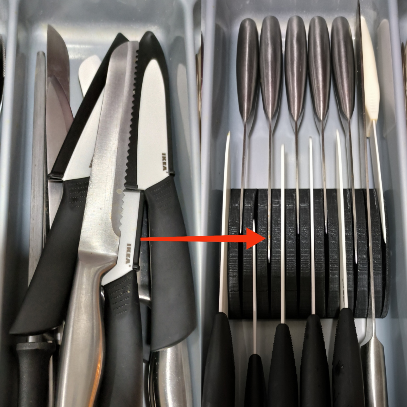 Knife organizer - Organizador cuchillos by Pepe Fdez, Download free STL  model